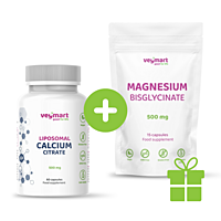 Vegmart Lipozomální vápník (Citrát vápenatý) 500 mg, 60 kapslí