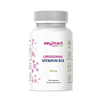 Vegmart Lipozomální Vitamin B12 (methylkobalamin) 550 µg, 60 kapslí