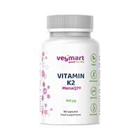 Vegmart MenaQ7® Vitamín K2 MK-7 100 μg, 60 kapslí