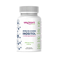 Vegmart Myo / D-chiro inozitol 40:1 + Quatrefolic®, 120 kapslí
