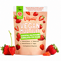 Vegums Žvýkací multivitamin pro vegany (jahodová příchuť), 30 gumových bonbonů